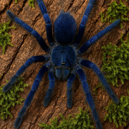 Brazilian Blue Tarantula (Lasiocyano sazimai)