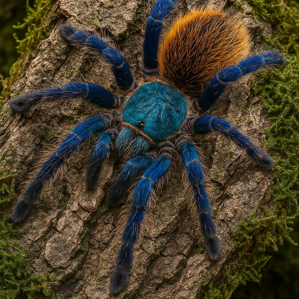 Chromatopelma Cyaneopubescens - Green Bottle Blue