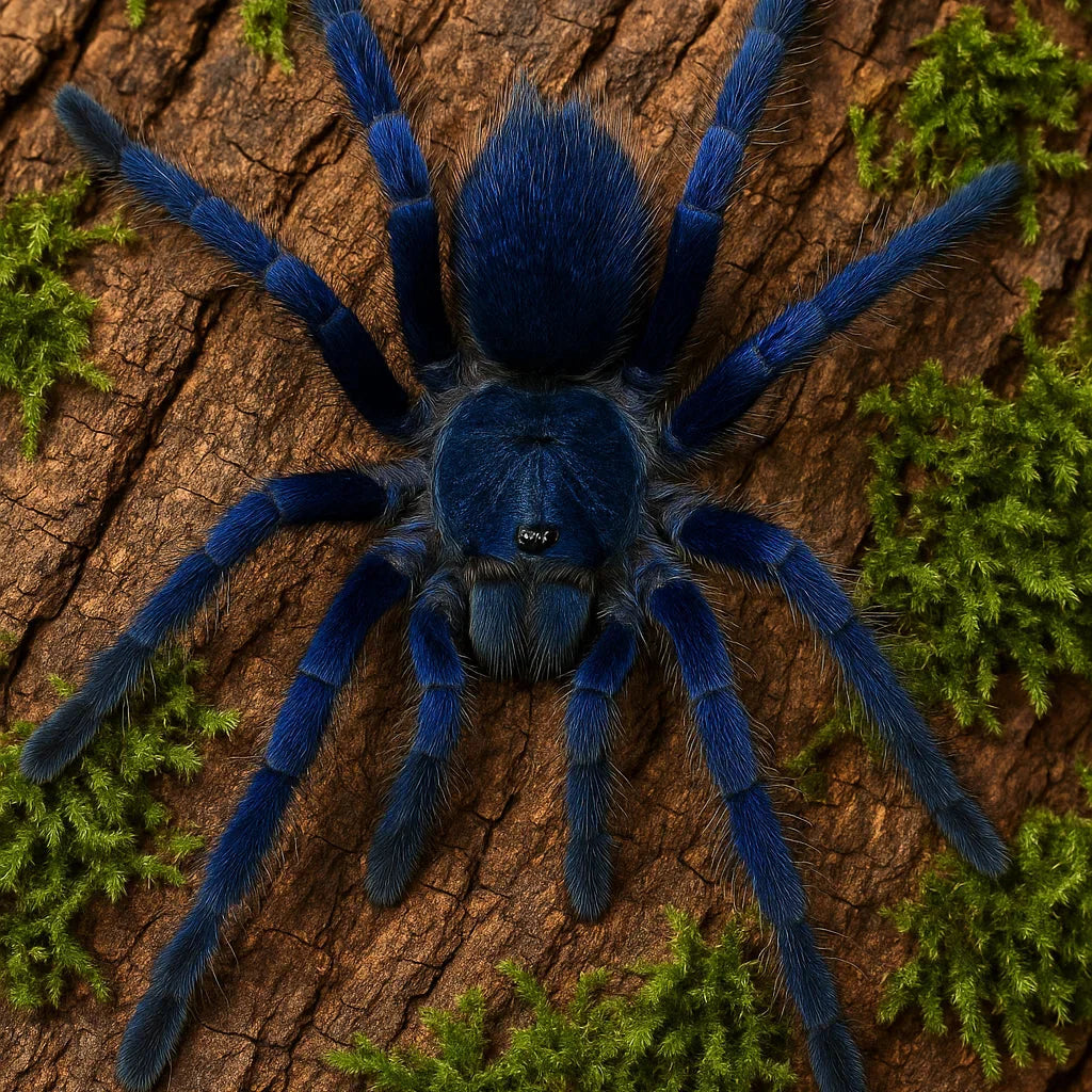 Brazilian Blue Tarantula (Lasiocyano sazimai)