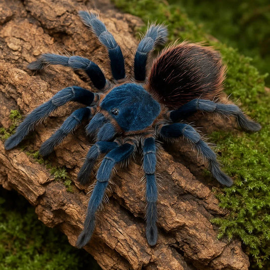 Cobalt Red Rump ‘Blue’ Tarantula (Thrixopelma cyaneolum)
